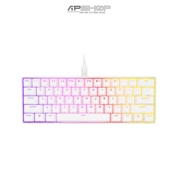 Bàn phím Corsair K65 RGB Mini White | Chính hãng