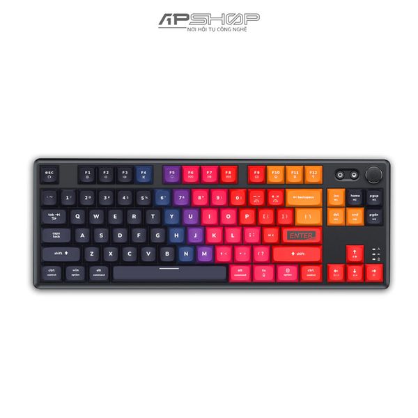 Bàn phím Custom CIDOO ABM084 RGB | Đen | Aluminum CNC | HotSwap | 2 Mod | Chính hãng