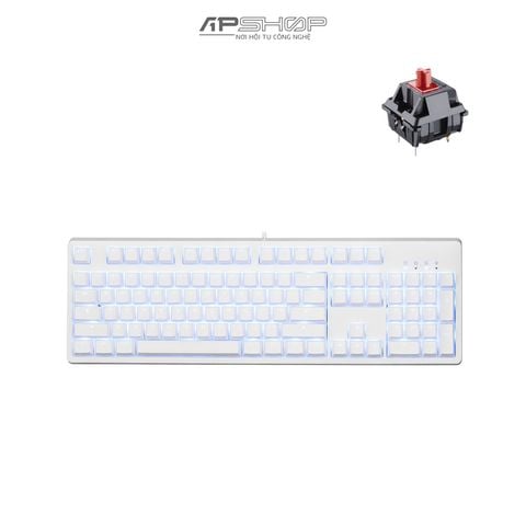 Bàn phím E-DRA EK3104 Ice White Huano Switch