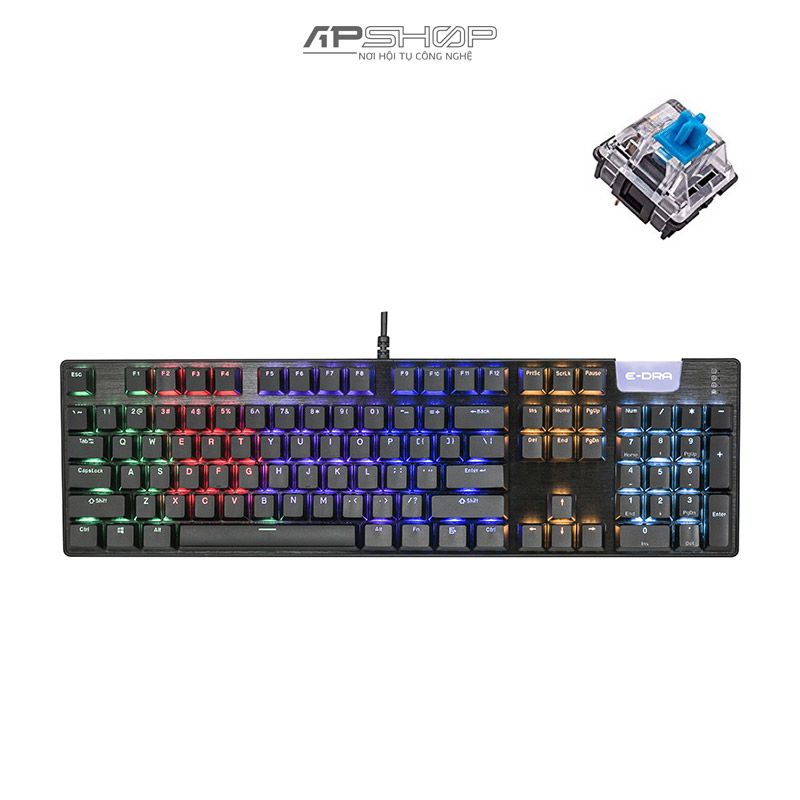 Bàn phím E-Dra EK312 Rainbow LED | Chính hãng