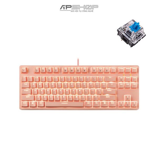 Bàn phím E-Dra EK387L Pink Huano Switch | Chính hãng