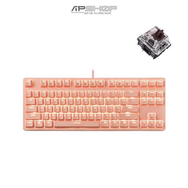 Bàn phím E-Dra EK387L Pink Huano Switch | Chính hãng