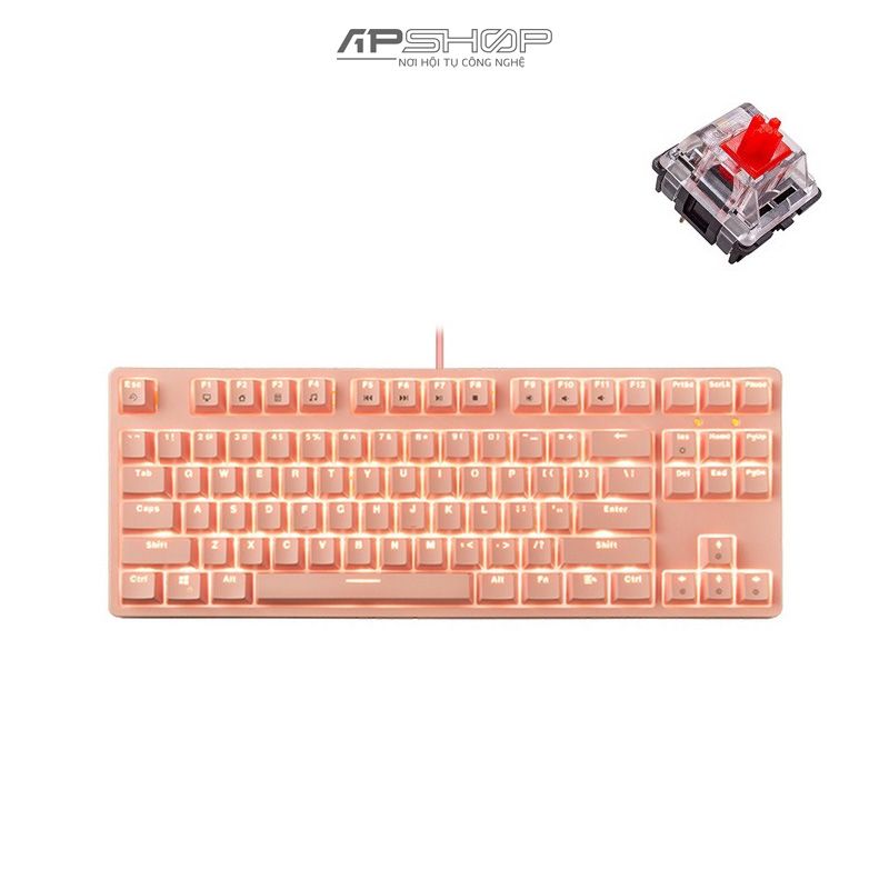 Bàn phím E-Dra EK387L Pink Huano Switch | Chính hãng