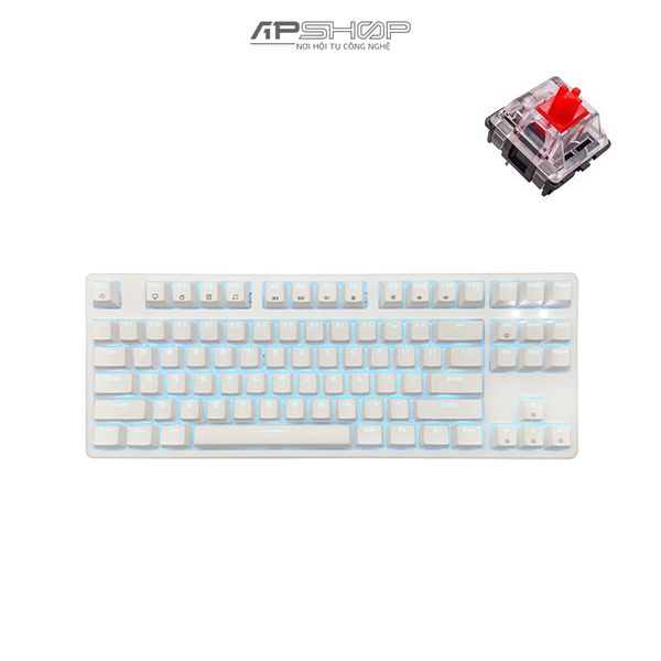 Bàn phím E-Dra EK387L White Huano Switch | Chính hãng