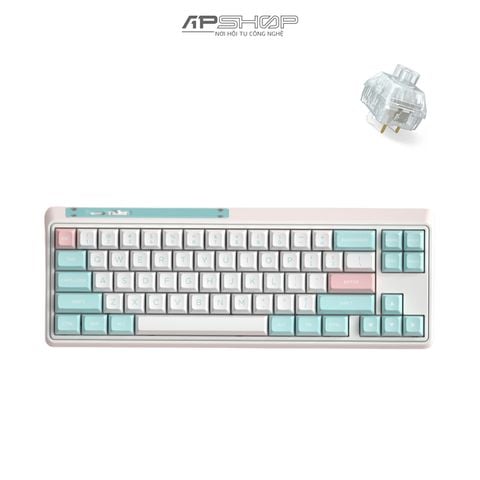 Bàn phím FL Esport CMK68 SAM Marshmallow RGB 3 Mod | Chính hãng
