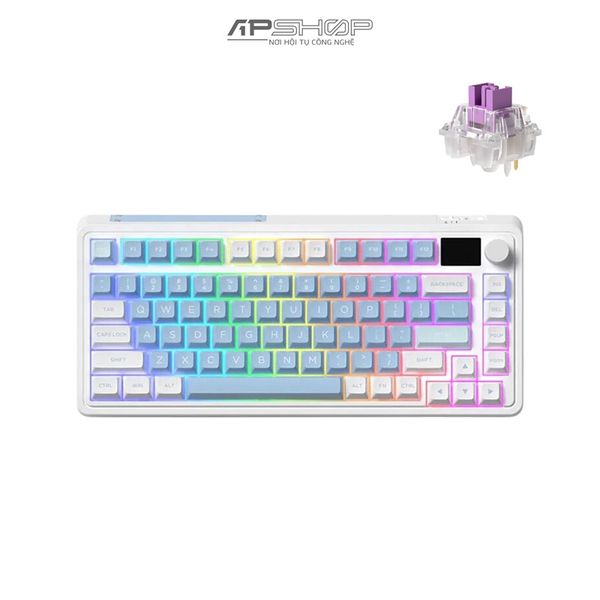 Bàn phím FL Esport CMK75SAM Lake Placid Blue RGB Hotswap | 3 Mod | Chính hãng