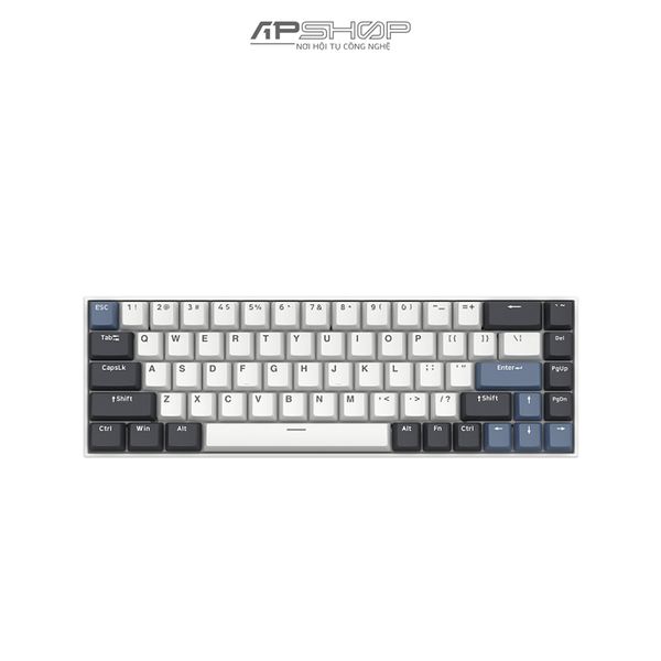 Bàn phím FL Esport F12 RGB White and Black Hotswap 3 Mod | Chính hãng