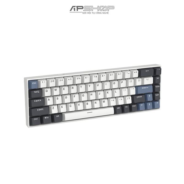 Bàn phím FL Esport F12 RGB White and Black Hotswap 3 Mod | Chính hãng