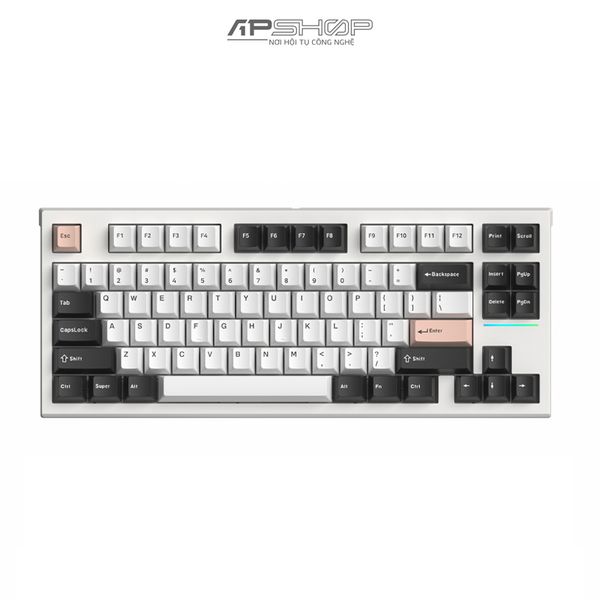 Bàn phím FL Esport FL750 CPM White Olivia RGB 3 Mod Hotswap | Chính hãng