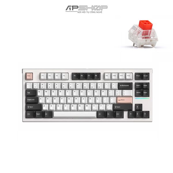 Bàn phím FL Esport FL750 CPM White Olivia RGB 3 Mod Hotswap | Chính hãng