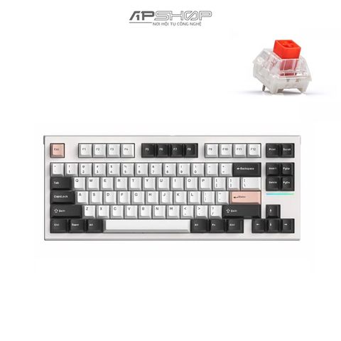 Bàn phím FL Esport FL750 CPM White Olivia Bluetooth + Wireless | Chính hãng