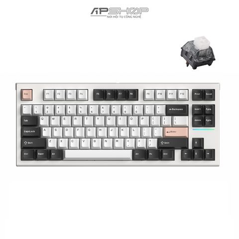 Bàn phím FL Esport FL750 CPM White Olivia Bluetooth + Wireless | Chính hãng