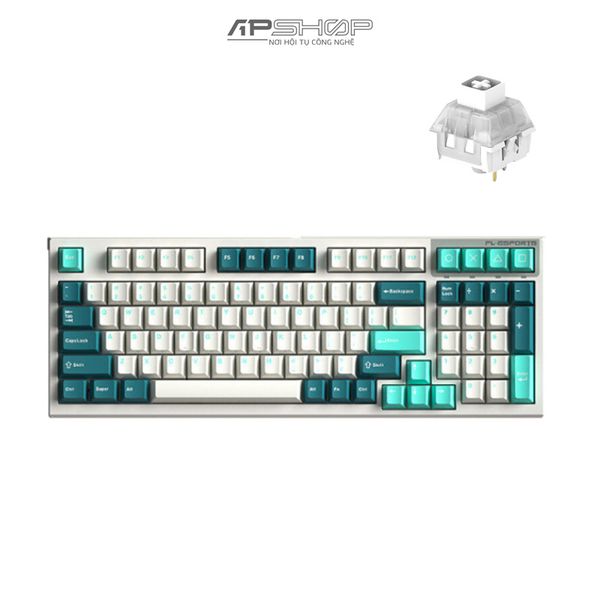 Bàn phím FL Esport FL980CPM Cool Mint 3 Mod | Chính hãng