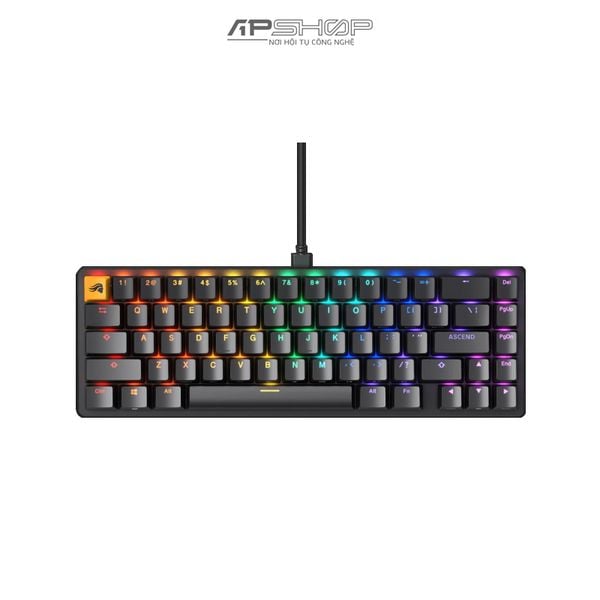 Bàn phím Glorious GMMK 2 RGB Mini 65% Hotswap Pre Built Glorious FOX Red Switch | Chính hãng