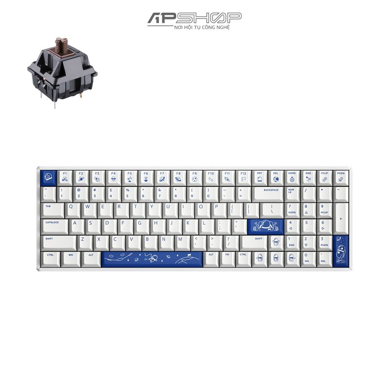 Bàn phím IQUNIX F97 Cosmic Traveller Aluminum Case Bluetooth / Wireless Hotswap | Chính hãng