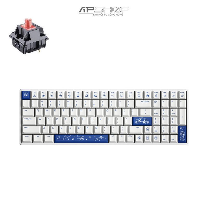 Bàn phím IQUNIX F97 Cosmic Traveller Aluminum Case Bluetooth / Wireless Hotswap | Chính hãng