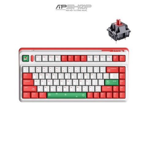 Bàn phím IQUNIX L80 Chrismas Bluetooth 5.0 + Wireless 2.4Ghz RGB | Chính hãng