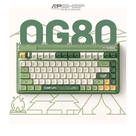 Bàn phím IQUNIX OG80 Camping RGB/ Layout 80%/ 3 Mod | Chính hãng