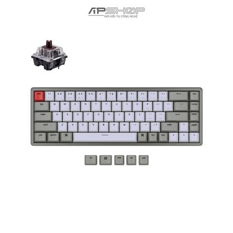 Bàn phím Keychron K6 Nhôm Hotswap Không Led | Chính hãng