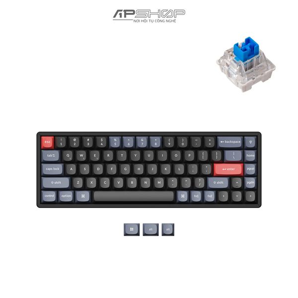 Bàn phím Keychron K6 Pro RGB Nhôm Aluminum Frame B Hotswap Bluetooth 5.1 | Chính hãng