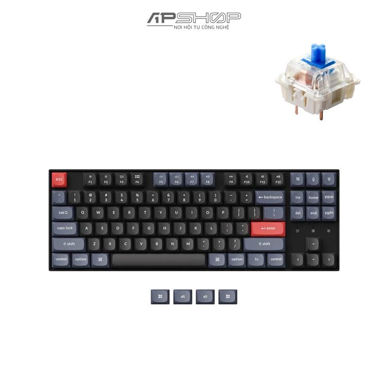 Bàn phím Keychron K8 Pro RGB | Bản Full | Nhựa | Hot swap Gateron G Pro | Chính hãng