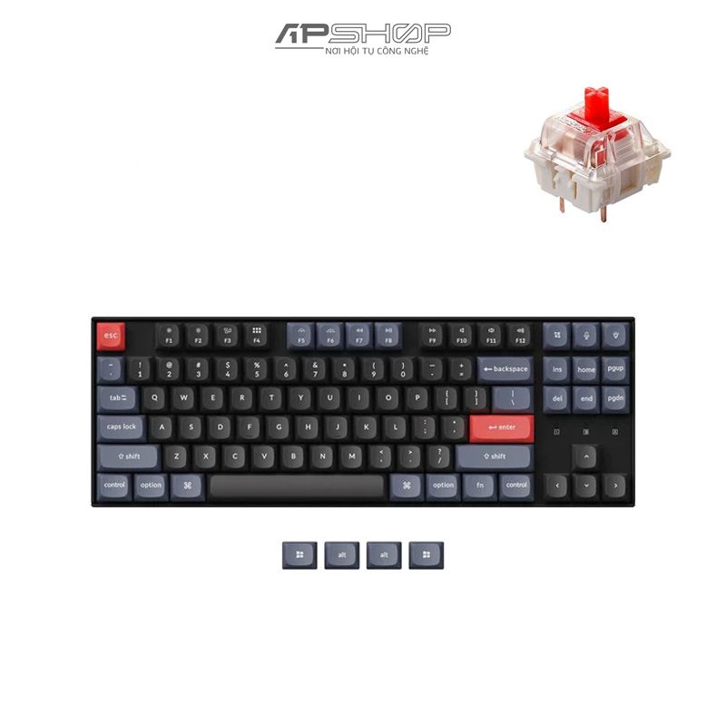 Bàn phím Keychron K8 Pro RGB | Bản Full | Nhựa | Hot swap Gateron G Pro | Chính hãng
