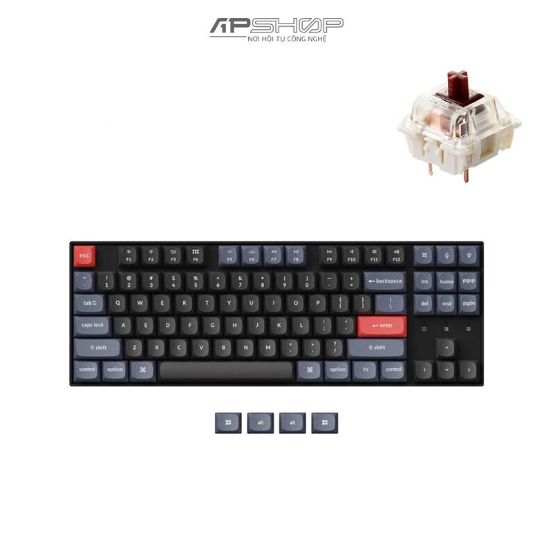 Bàn phím Keychron K8 Pro RGB | Bản Full | Nhựa | Hot swap Gateron G Pro | Chính hãng