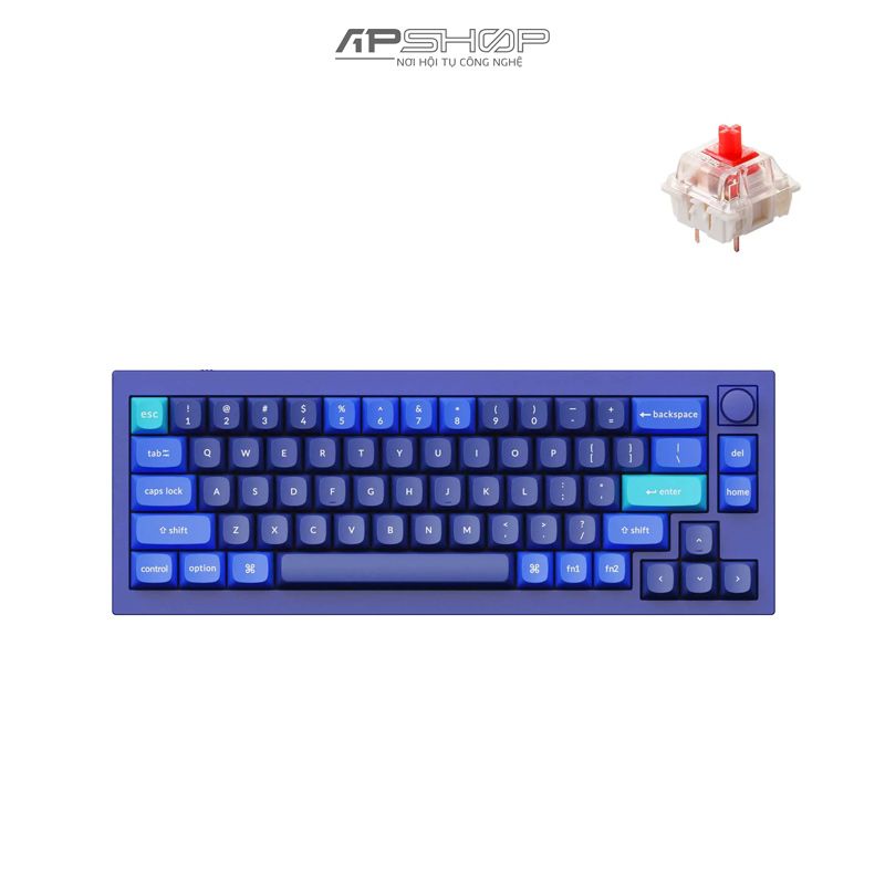 Bàn phím Keychron Q2 Navy Blue B Có Knob Full Assembled | Chính hãng