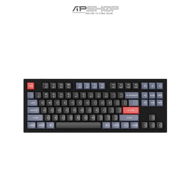 Bàn phím Keychron Q3 Carbon Black B Không Knob Full Assembled | Chính hãng