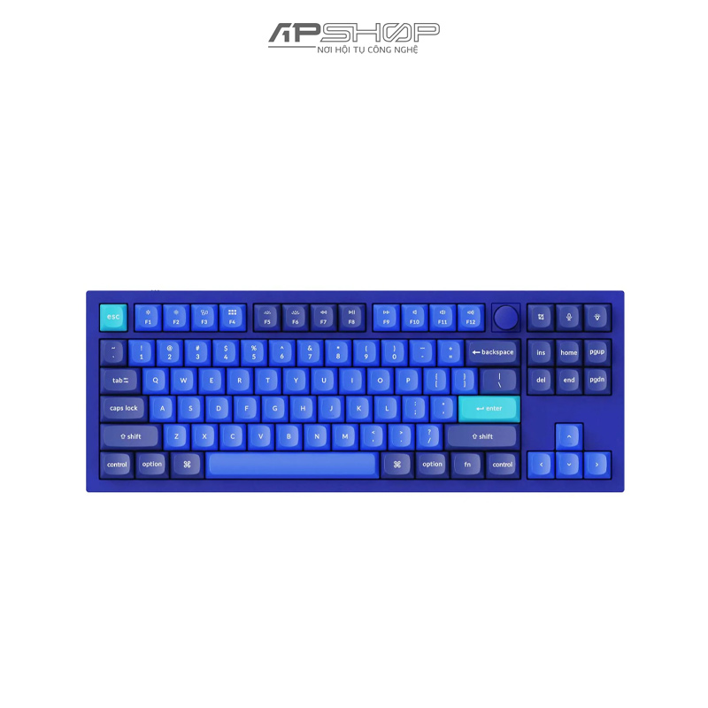 Bàn phím Keychron Q3 Navy Blue A Có Knob Full Assembled | Chính hãng