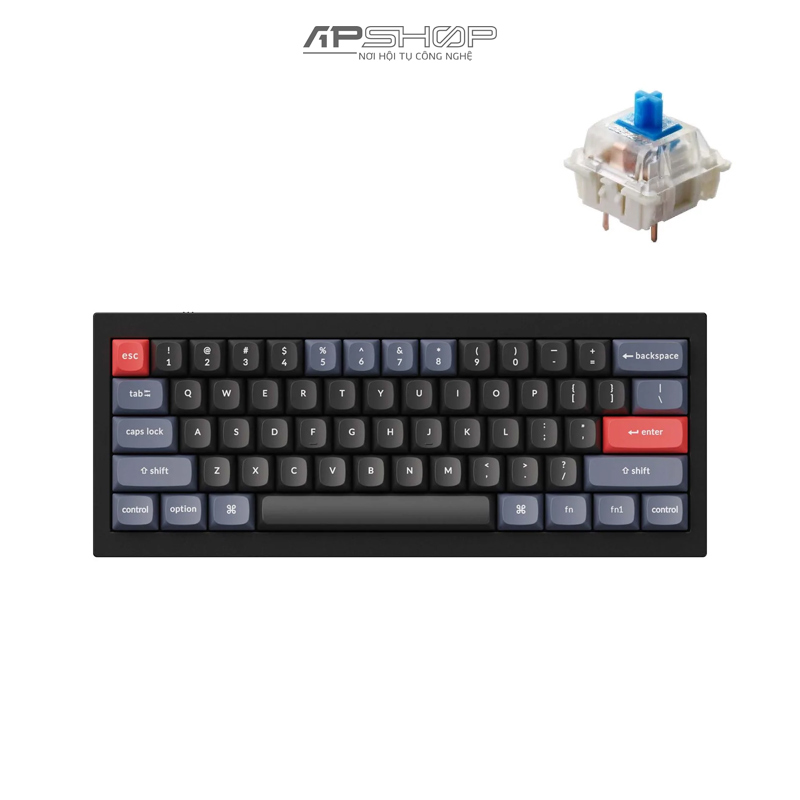 Bàn phím Keychron Q4 Carbon Black A Full Assembled | Chính hãng