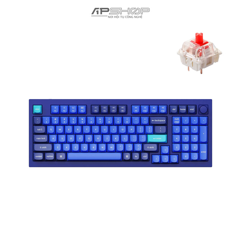 Bàn phím Keychron Q5 Navy Blue A Có Knob Full Assembled | Chính hãng