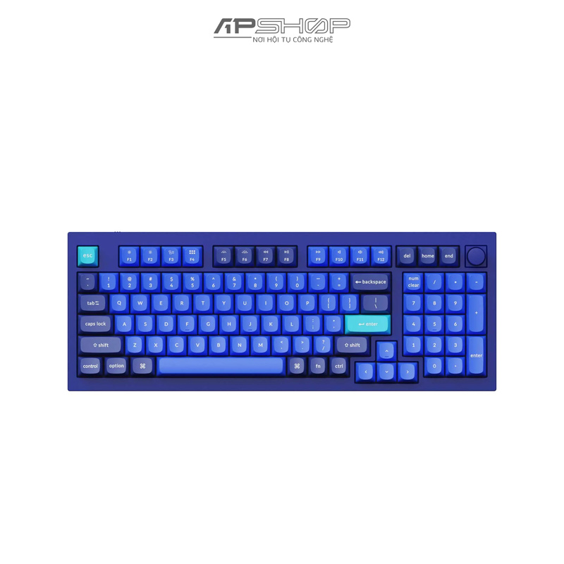 Bàn phím Keychron Q5 Navy Blue A Có Knob Full Assembled | Chính hãng