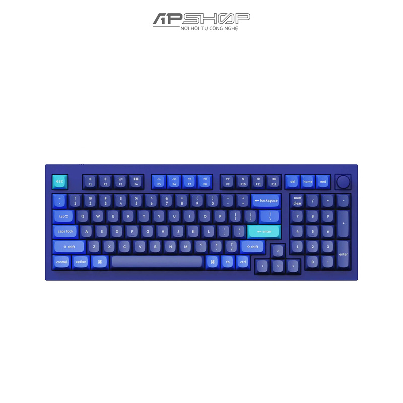 Bàn phím Keychron Q5 Navy Blue B Có Knob Full Assembled | Chính hãng
