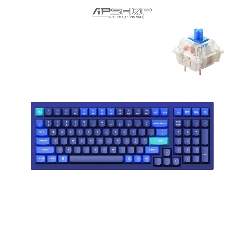 Bàn phím Keychron Q5 Navy Blue B Không Knob Full Assembled | Chính hãng
