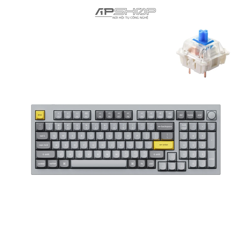 Bàn phím Keychron Q5 Silver Grey A Có Knob Full Assembled | Chính hãng