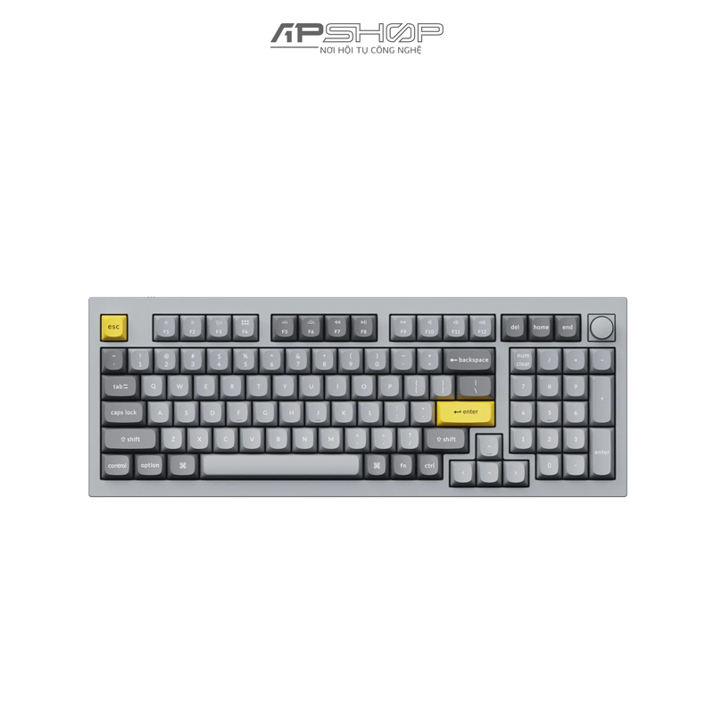 Bàn phím Keychron Q5 Silver Grey A Có Knob Full Assembled | Chính hãng