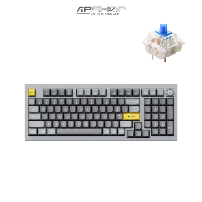 Bàn phím Keychron Q5 Silver Grey B Có Knob Full Assembled | Chính hãng