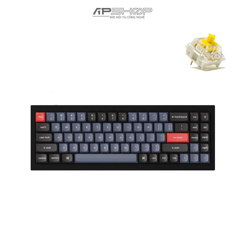 Bàn phím Keychron Q7 Carbon Black A Full Assembled | Chính hãng