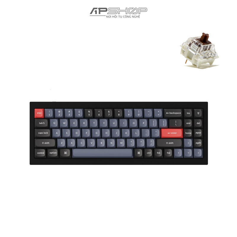 Bàn phím Keychron Q7 Carbon Black A Full Assembled | Chính hãng