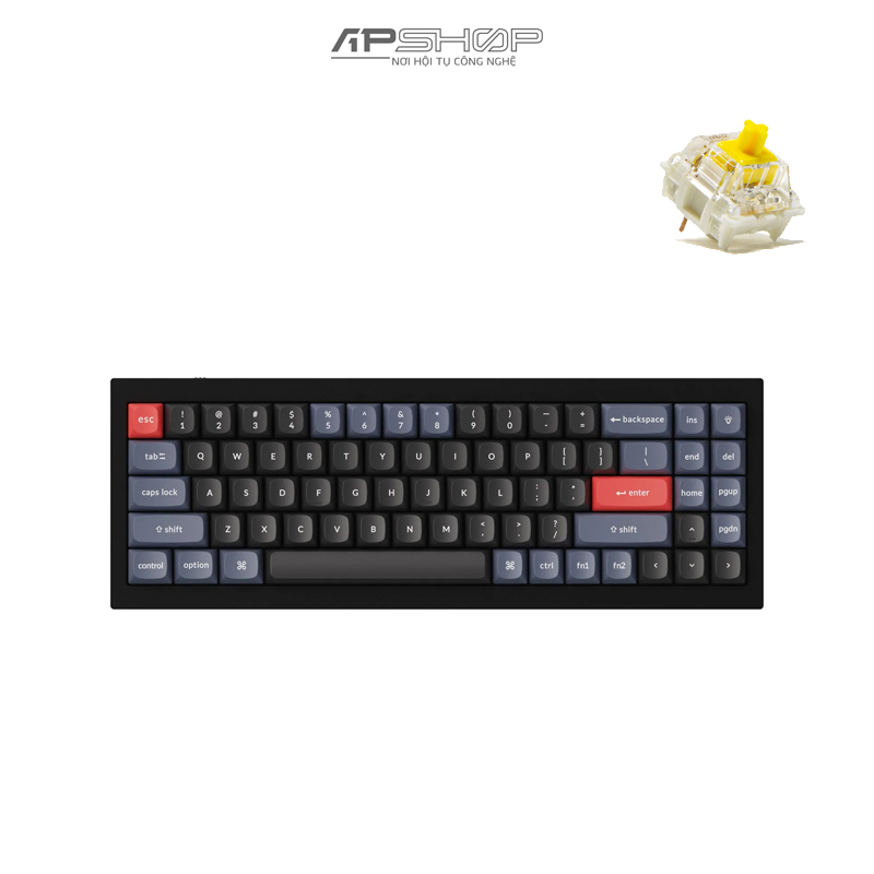 Bàn phím Keychron Q7 Carbon Black B Full Assembled | Chính hãng