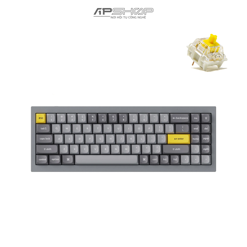 Bàn phím Keychron Q7 Silver Grey A Full Assembled | Chính hãng