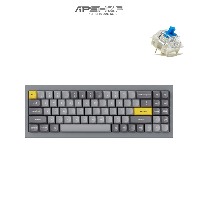 Bàn phím Keychron Q7 Silver Grey A Full Assembled | Chính hãng