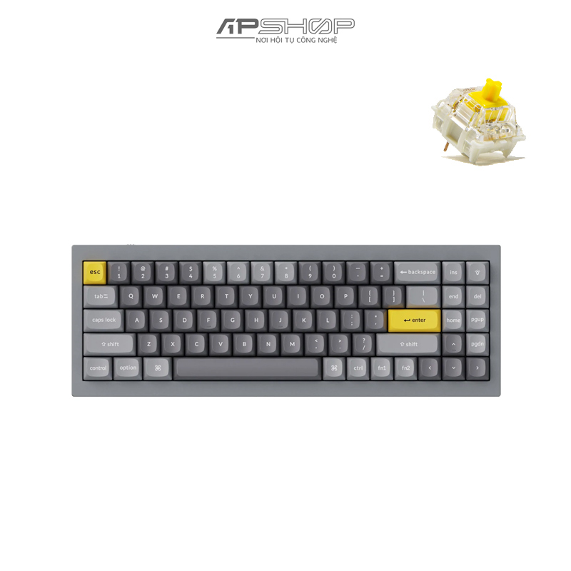 Bàn phím Keychron Q7 Silver Grey B Full Assembled | Chính hãng