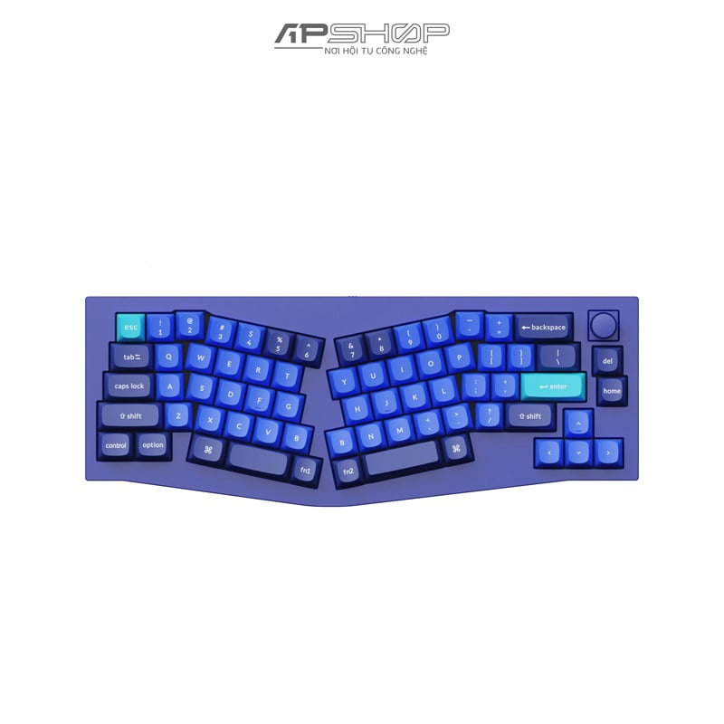 Bàn phím Keychron Q8 Navy Blue A Có Knob Full Assembled | Chính hãng