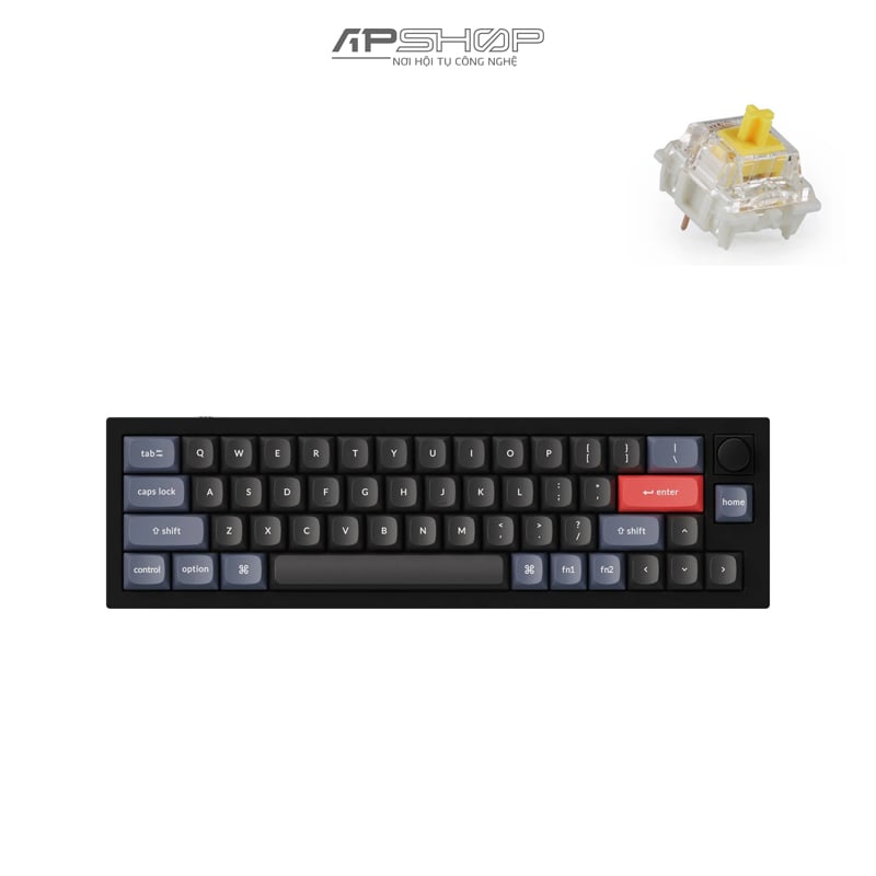 Bàn phím Keychron Q9 Carbon Black B Có Knob Full Assembled | Chính hãng