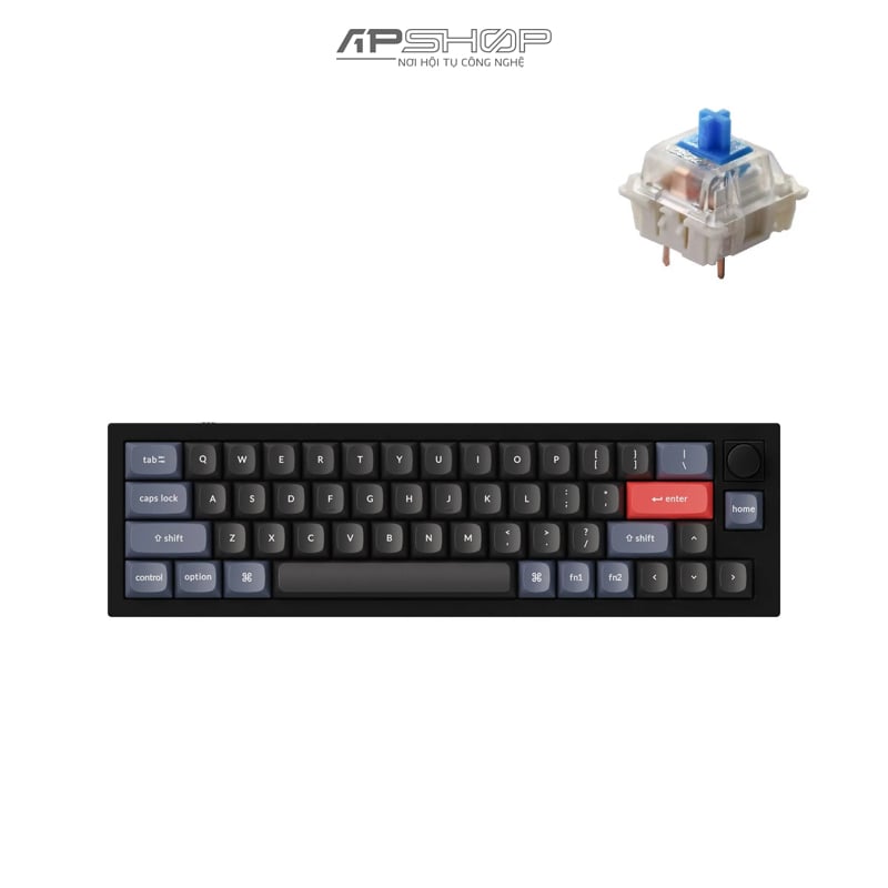 Bàn phím Keychron Q9 Carbon Black B Có Knob Full Assembled | Chính hãng