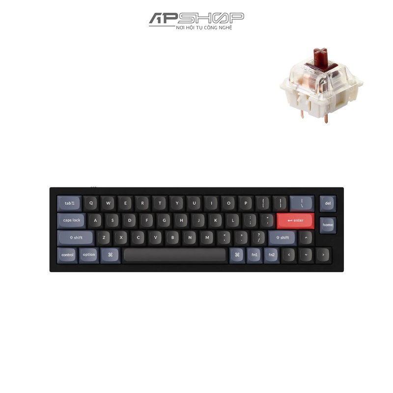 Bàn phím Keychron Q9 Carbon Black B Không Knob Full Assembled | Chính hãng