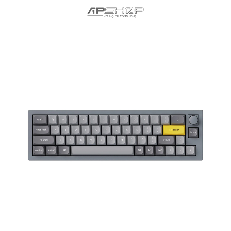 Bàn phím Keychron Q9 Silver Grey A Có Knob Full Assembled | Chính hãng