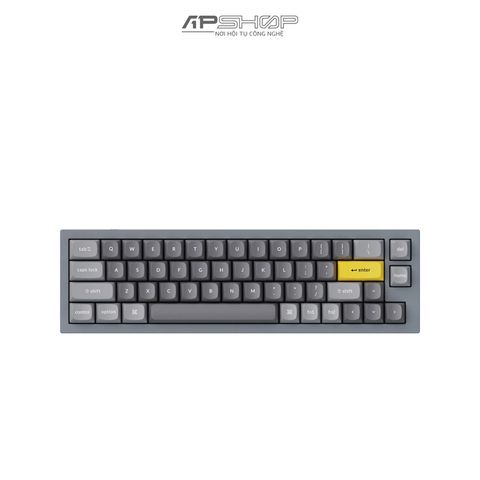 Bàn phím Keychron Q9 Silver Grey B Không Knob Full Assembled | Chính hãng